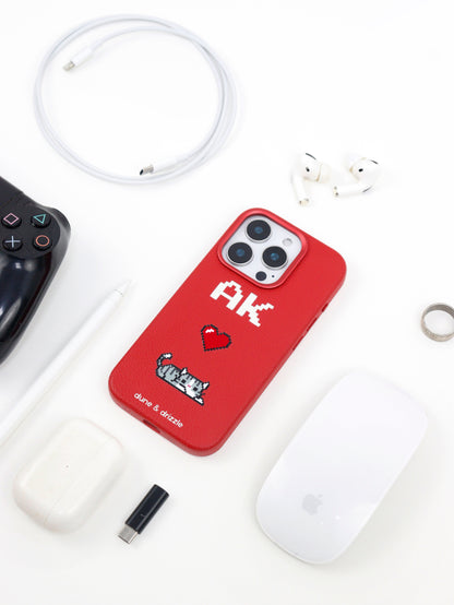 Pixel Love Cat ~ iPhone 15 Pro Max