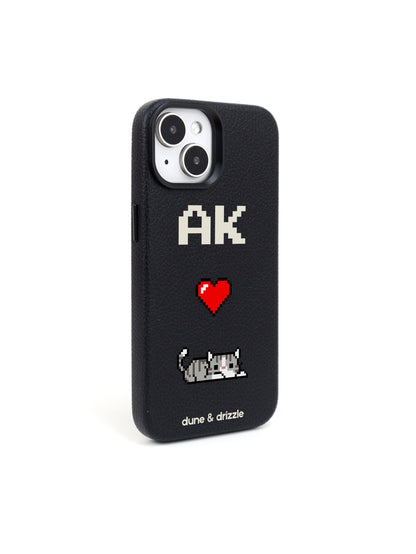 Pixel Love Cat ~ iPhone 15 Plus