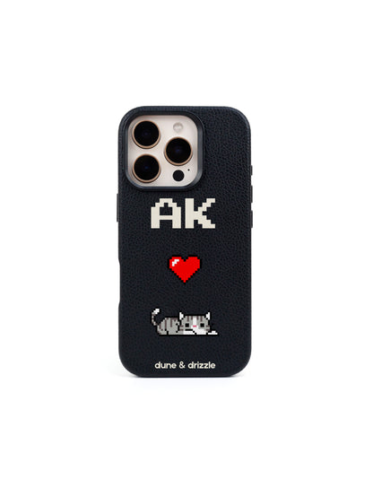 Pixel Love Cat ~ iPhone 16 Pro Max