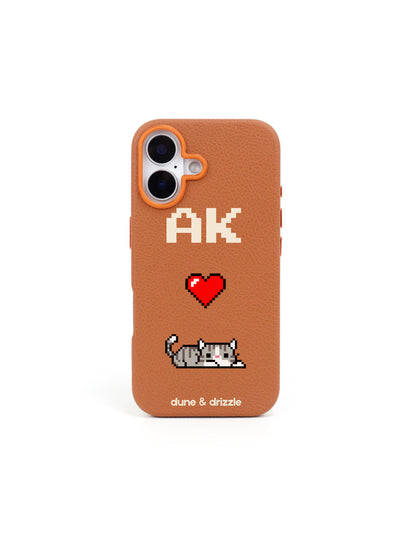 Pixel Love Cat ~ iPhone 16
