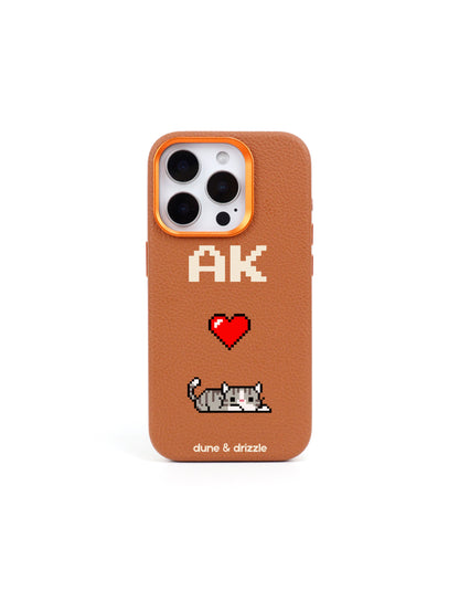 Pixel Love Cat ~ iPhone 15 Pro Max