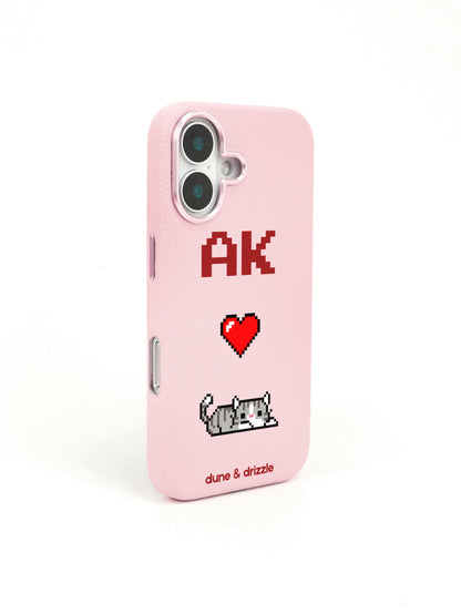 Pixel Love Cat ~ iPhone 16