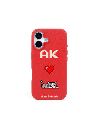 Pixel Love Cat ~ iPhone 16