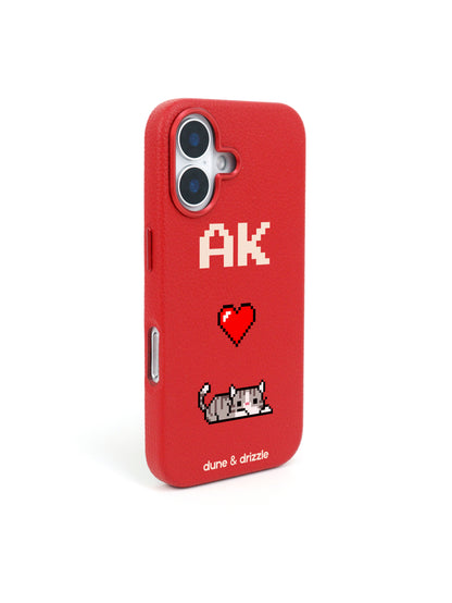 Pixel Love Cat ~ iPhone 16