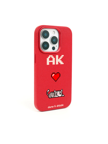 Pixel Love Cat ~ iPhone 15 Pro Max