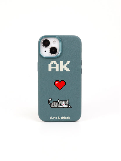 Pixel Love Cat ~ iPhone 15