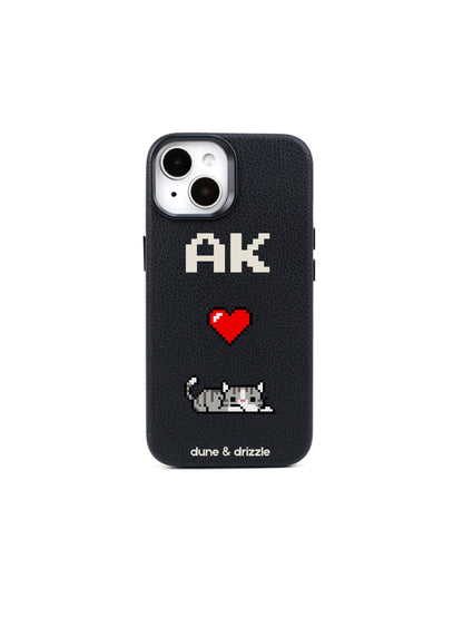 Pixel Love Cat ~ iPhone 15